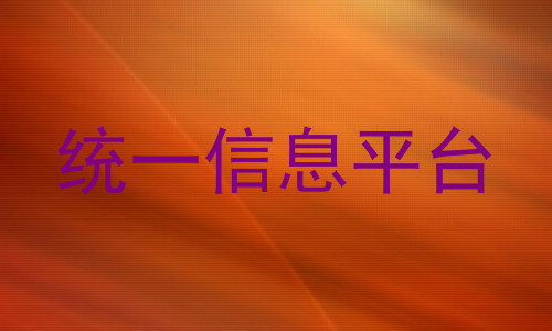 统一信息平台