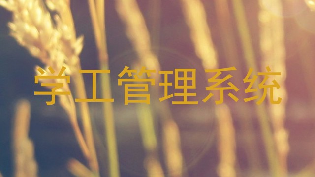 学工管理系统