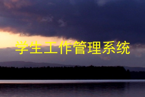 学生工作管理系统