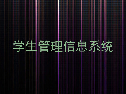 学生管理信息系统