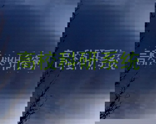 高校科研系统
