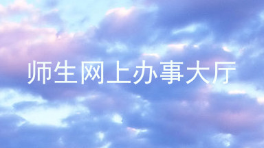 师生网上办事大厅