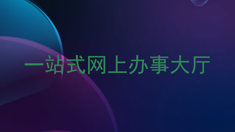 一站式网上办事大厅