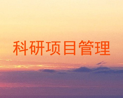 科研项目管理