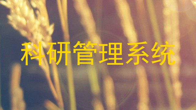 科研管理系统