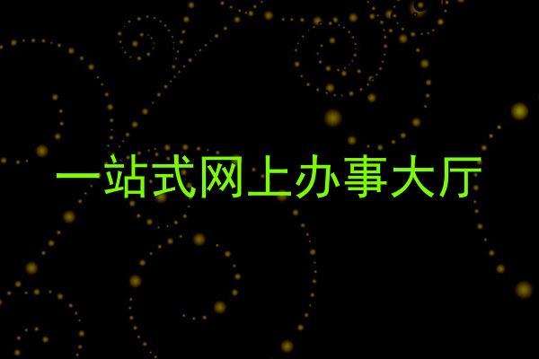 一站式网上办事大厅