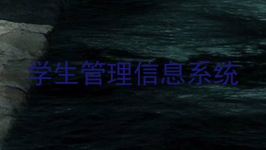 学生管理信息系统