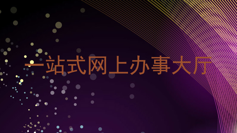 一站式网上办事大厅