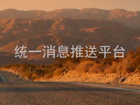 统一消息推送平台