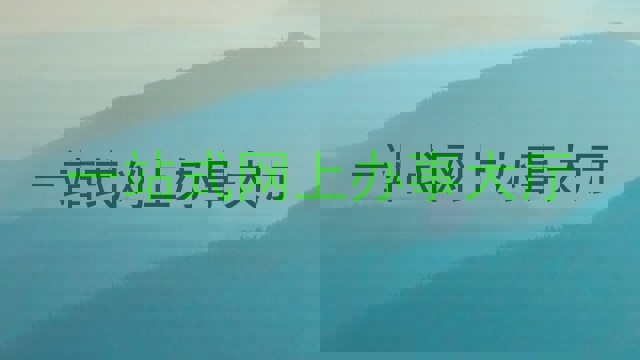 一站式网上办事大厅