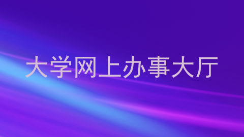 大学网上办事大厅