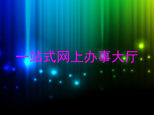 一站式网上办事大厅