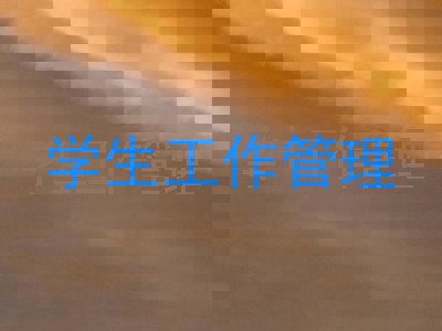 学生工作管理