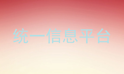 统一信息平台