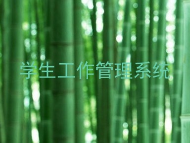 学生工作管理系统