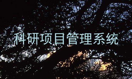 科研项目管理系统