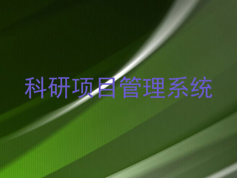 科研项目管理系统
