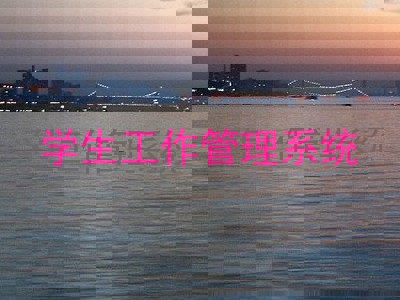 学生工作管理系统