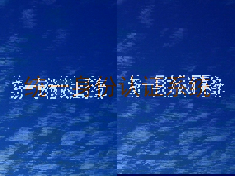 统一身份认证系统