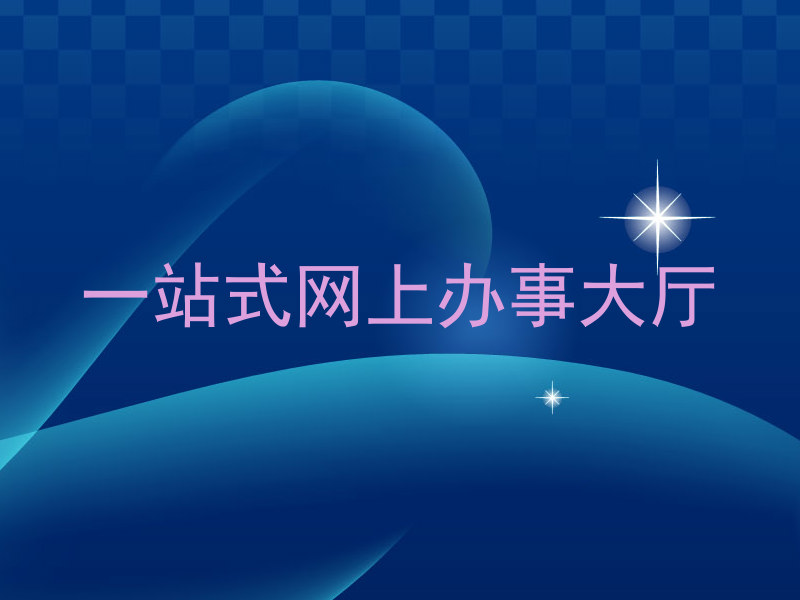 一站式网上办事大厅