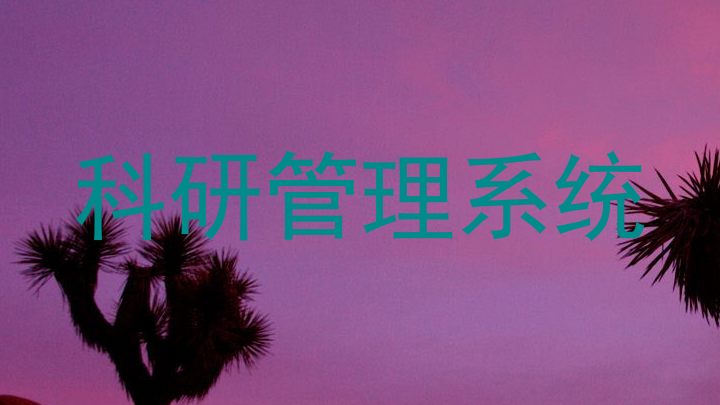 科研管理系统
