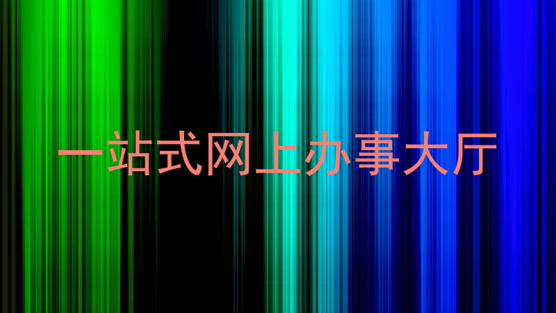 一站式网上办事大厅