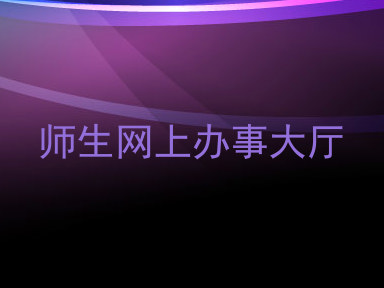 师生网上办事大厅