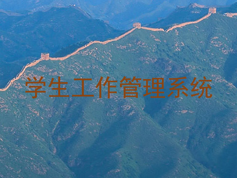 学生工作管理系统