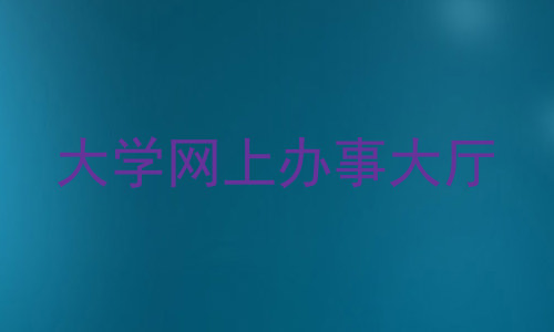 大学网上办事大厅