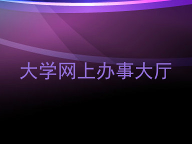 大学网上办事大厅