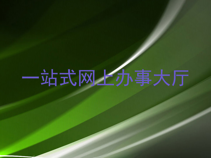 一站式网上办事大厅