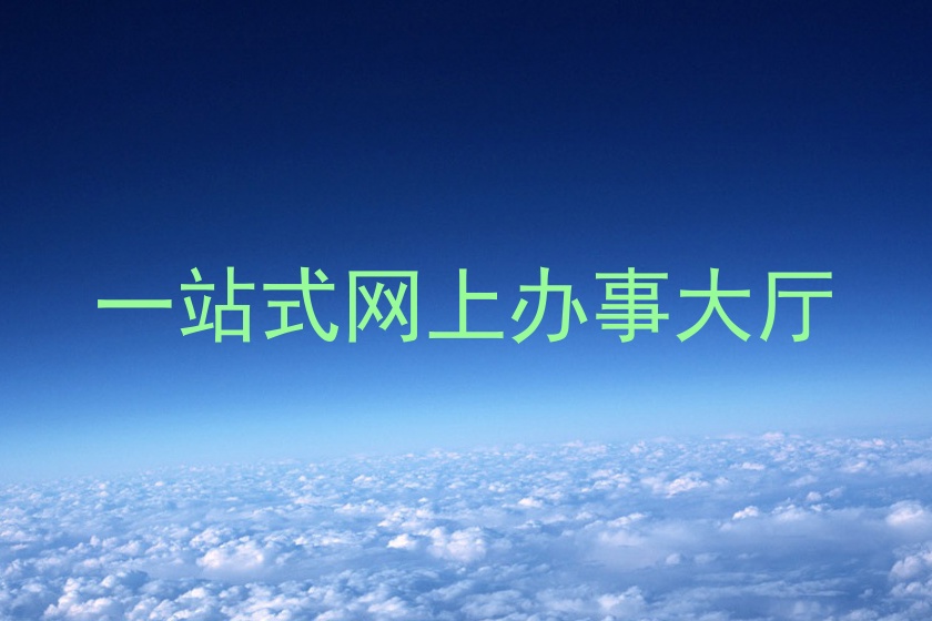 一站式网上办事大厅