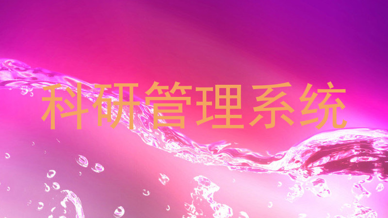 科研管理系统