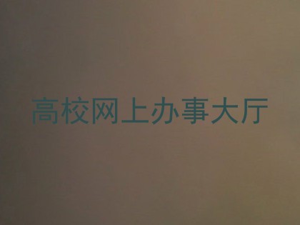 高校网上办事大厅