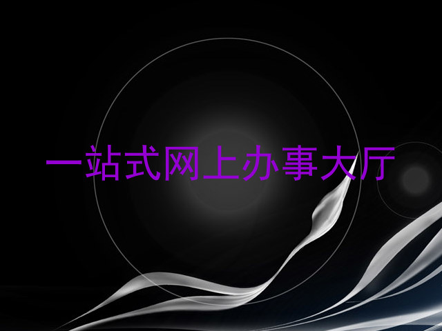 一站式网上办事大厅