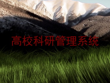 高校科研管理系统