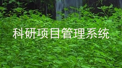 科研项目管理系统