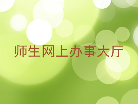 师生网上办事大厅