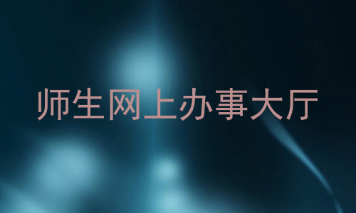 师生网上办事大厅