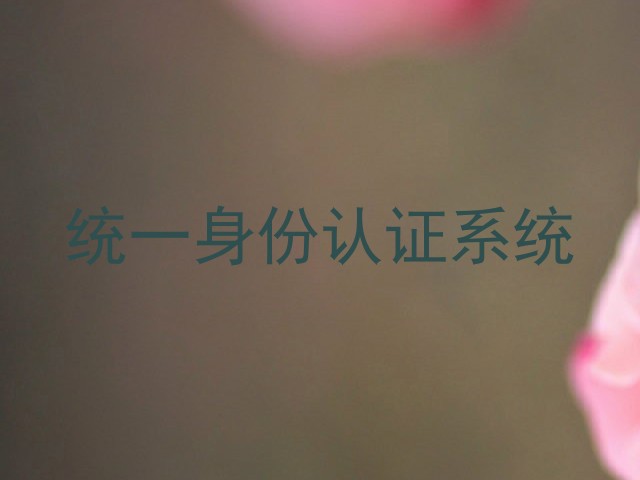 统一身份认证系统