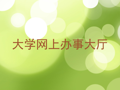 大学网上办事大厅