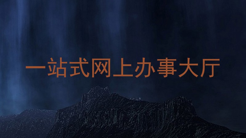 一站式网上办事大厅