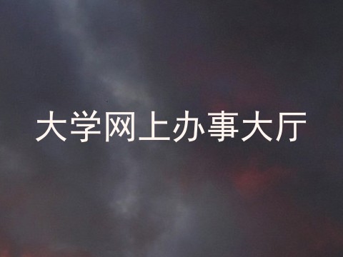 大学网上办事大厅