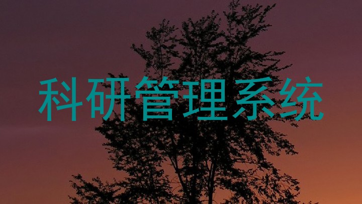 科研管理系统