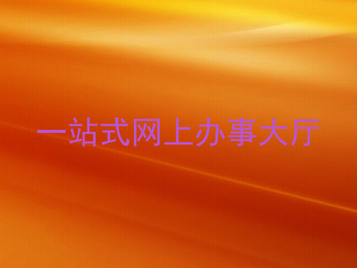 一站式网上办事大厅