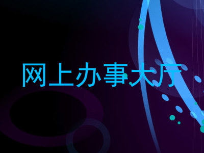 网上办事大厅