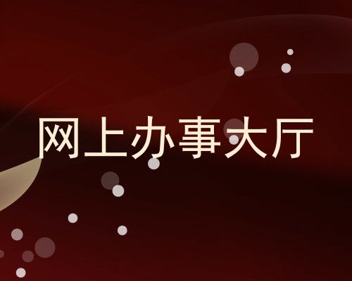 网上办事大厅