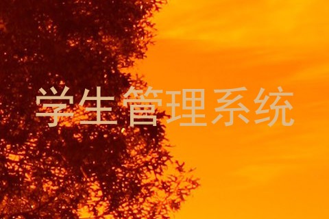 学生管理系统
