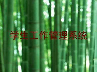 学生工作管理系统
