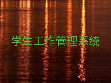 学生工作管理系统